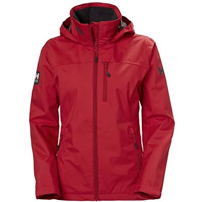 Helly Hansen Women's W Crew Hooded Jacket, 162 RED, S UK Helly Hansen Women's W Crew Hooded Jacket, 162 RED, S UK