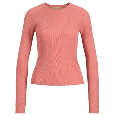 JJXX JACK & JONES Dam Jxtaya Ls Ribbed Crew Neck Knit Tröja, Koralldis, S JJXX JACK & JONES Dam Jxtaya Ls Ribbed Crew Neck Knit Tröja, Koralldis, S