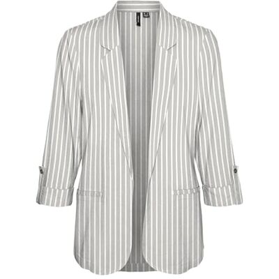 VERO MODA VMJESMILO 3/4 lös kavaj WVN GA NOOS, Silverfoder/ränder: olga snövit, XS VERO MODA VMJESMILO 3/4 lös kavaj WVN GA NOOS, Silverfoder/ränder: olga snövit, XS