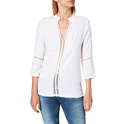 Bonamaison kvinnors Trlsc100656 Blus, Vit, 8 UK, Vitt, 34 Bonamaison kvinnors Trlsc100656 Blus, Vit, 8 UK, Vitt, 34