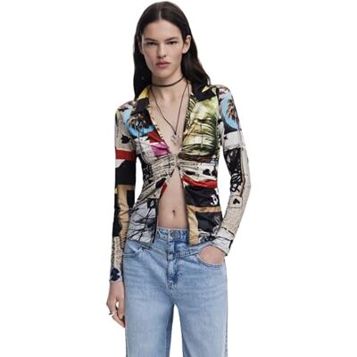 Desigual TS_Newspaper_LACROIX, 2000 Svart, S, svart, S Desigual TS_Newspaper_LACROIX, 2000 Svart, S, svart, S