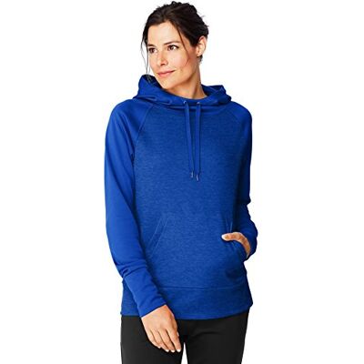 Hanes dam sport performance fleece pullover hoodie, Awesome Blue Solid/Awesome Blue Heather, M Hanes dam sport performance fleece pullover hoodie, Awesome Blue Solid/Awesome Blue Heather, M