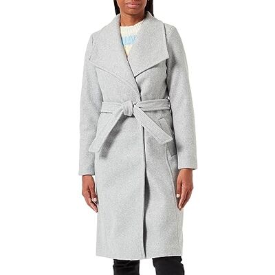 VERO MODA dam kappa Vmpaula Fie Long Coat Noos, Light Grey Melange, XS VERO MODA dam kappa Vmpaula Fie Long Coat Noos, Light Grey Melange, XS