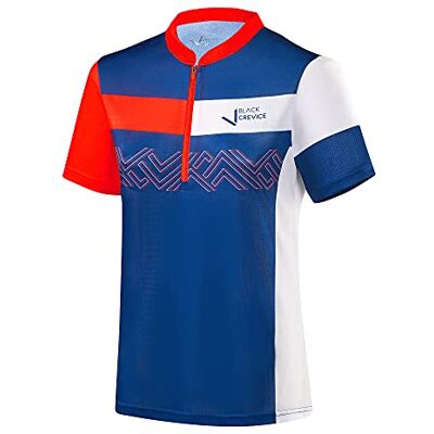 Black Crevice dam MTB T-shirt I dam-t-shirts storlekar I dam-cykelskjorta av 100% polyester I damcykelskjorta I andningsbar dam-sport-t-shirt, Marinblå/röd, 46 Black Crevice dam MTB T-shirt I dam-t-shirts storlekar I dam-cykelskjorta av 100% polyester I damcykelskjorta I andningsbar dam-sport-t-shirt, Marinblå/röd, 46