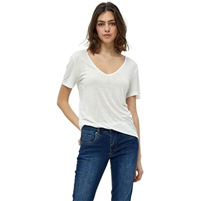 DESIRES T-shirt för kvinnor, 0001 vit, M DESIRES T-shirt för kvinnor, 0001 vit, M