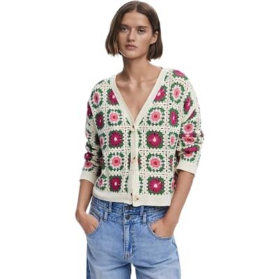 Desigual Johanna tröja för kvinnor, Vit, XS Desigual Johanna tröja för kvinnor, Vit, XS