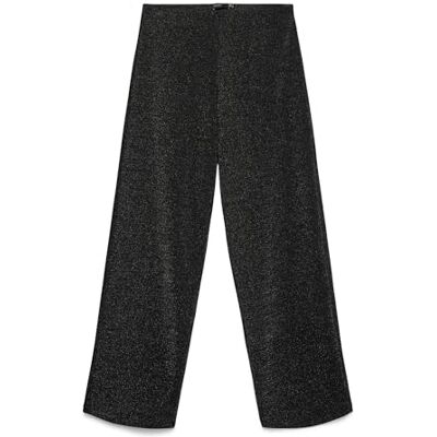 VERO MODA Vmberlin Mw Wide Glitter Pant Noos, svart, M / 34L VERO MODA Vmberlin Mw Wide Glitter Pant Noos, svart, M / 34L