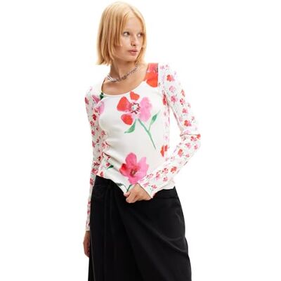 Desigual TS_NESKA, 1000 Blanco, XS, Vit, XS Desigual TS_NESKA, 1000 Blanco, XS, Vit, XS