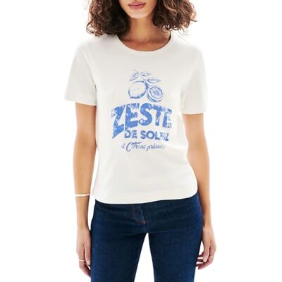 Caroll dam 252t-tcitron Tryckt kortärmad t-shirt Caroll dam 252t-tcitron Tryckt kortärmad t-shirt