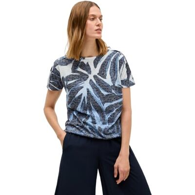 Cecil damer utbrännare skjorta med mönster, Urban Dark Blue, XL Cecil damer utbrännare skjorta med mönster, Urban Dark Blue, XL