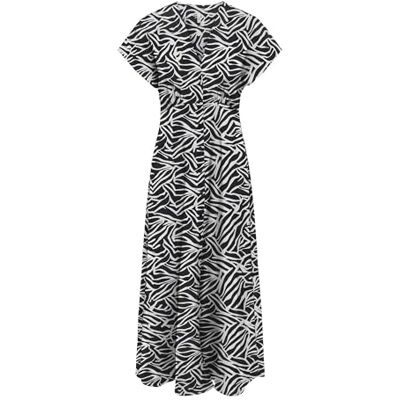 ONLY Onlnova Life Vis Mollie Long Dress AOP, svart, XL ONLY Onlnova Life Vis Mollie Long Dress AOP, svart, XL