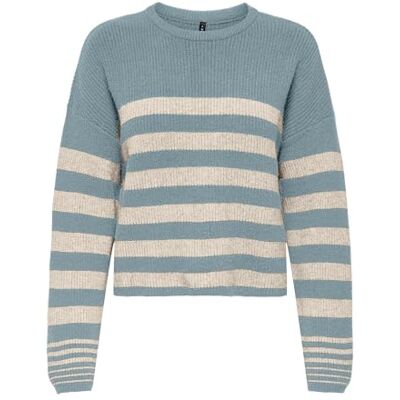 ONLY Onlkatia Ls Rib Stripe O-Neck Cc KNT, Arona, XS ONLY Onlkatia Ls Rib Stripe O-Neck Cc KNT, Arona, XS