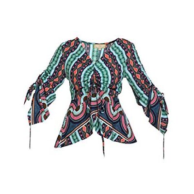 SWIRLIE dam blus, Mångfärgad, XS SWIRLIE dam blus, Mångfärgad, XS