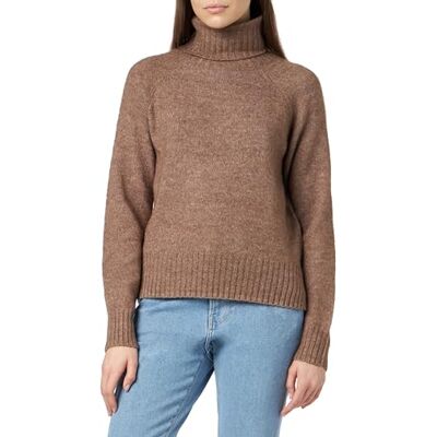 VERO MODA Bestseller A/S VMDANIELA LS Cowlneck GA NOOS tröja, brun Lentil/detalj:W. Melange, XL, Brown Lentil/Detail:w. Melange, XL VERO MODA Bestseller A/S VMDANIELA LS Cowlneck GA NOOS tröja, brun Lentil/detalj:W. Melange, XL, Brown Lentil/Detail:w. Melange, XL