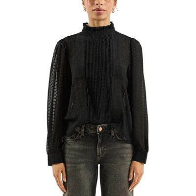 QS chiffongblus långärmad, 9999, 34 QS chiffongblus långärmad, 9999, 34