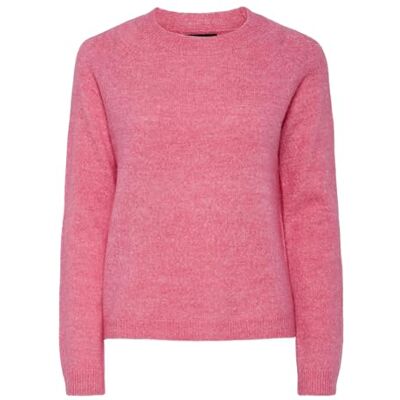 PIECES Damer Pcjuliana Ls O-hals stickad Noos Bc stickad tröja, Rosa lemonad, M PIECES Damer Pcjuliana Ls O-hals stickad Noos Bc stickad tröja, Rosa lemonad, M