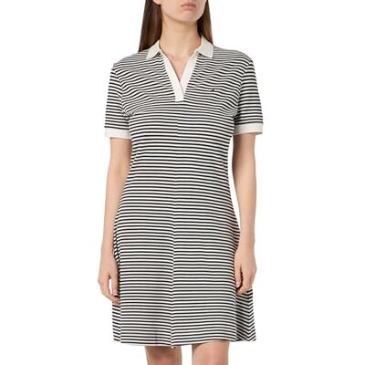 Tommy Hilfiger kvinnors F&F Open PLCKT LYCLL Polo DRS SS Breton Ecru/Ökenhimmel M, Breton Ecru/Ökenhimmel, M Tommy Hilfiger kvinnors F&F Open PLCKT LYCLL Polo DRS SS Breton Ecru/Ökenhimmel M, Breton Ecru/Ökenhimmel, M