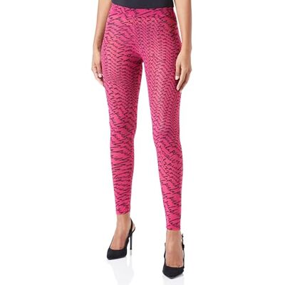 Pinko Ginseng Legging Charmeuse STAM, Nze_pink /svart, XS Pinko Ginseng Legging Charmeuse STAM, Nze_pink /svart, XS