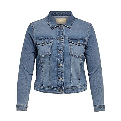 ONLY Carmakoma Women's CARWESPA LS jacka DNM NOOS jeansjacka, ljusblå denim, 48 ONLY Carmakoma Women's CARWESPA LS jacka DNM NOOS jeansjacka, ljusblå denim, 48