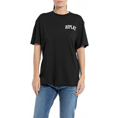Replay dam tshirt, 098 svart, XXS Replay dam tshirt, 098 svart, XXS