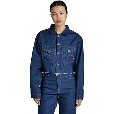 G-STAR RAW Relaxed Cropped Cutoff jacka, Blå (raw denim D24338-D547-001), XS G-STAR RAW Relaxed Cropped Cutoff jacka, Blå (raw denim D24338-D547-001), XS