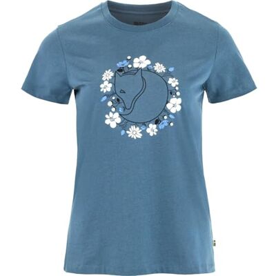 Fjällräven dam Fjällblomster Fox T-shirt, Dawn Blue, M, Dawn Blue, M Fjällräven dam Fjällblomster Fox T-shirt, Dawn Blue, M, Dawn Blue, M