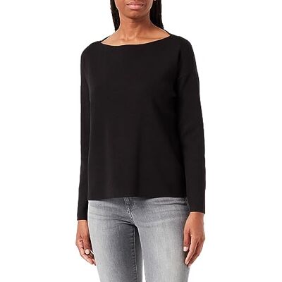 VERO MODA Bestseller A/S VMNANCY LS Boatneck GA NOOS tröja, svart, S, Schwarz, S VERO MODA Bestseller A/S VMNANCY LS Boatneck GA NOOS tröja, svart, S, Schwarz, S