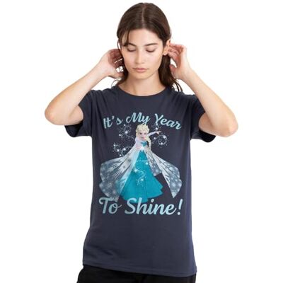 Disney mandarin creative ltd Frost nyår, My Year to Shine damer t-shirt, djup marinblå, X-Large, Djup marinblå, XL Disney mandarin creative ltd Frost nyår, My Year to Shine damer t-shirt, djup marinblå, X-Large, Djup marinblå, XL