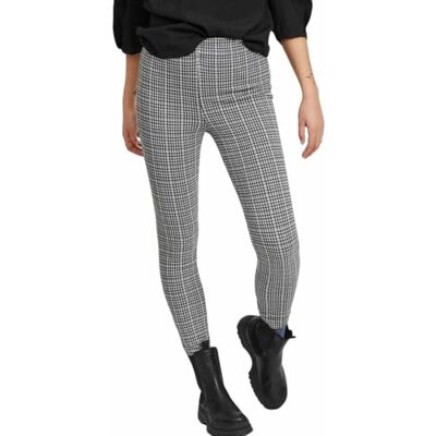 Vila VIHOUNDI HW 7/8 leggings – NOOS, Molndansare/kontroller: svart, XS Vila VIHOUNDI HW 7/8 leggings – NOOS, Molndansare/kontroller: svart, XS