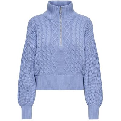 ONLY dam Onldoritta Ls Cable Zip High Neck Kntnca Pullover-tröja (1-pack) ONLY dam Onldoritta Ls Cable Zip High Neck Kntnca Pullover-tröja (1-pack)