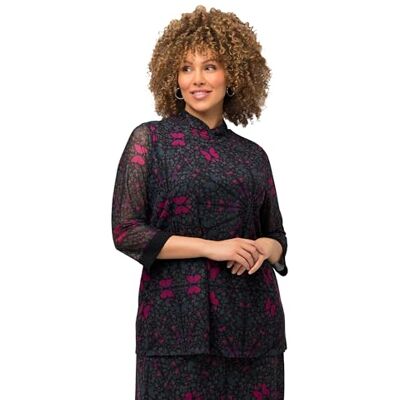 Ulla Popken dam-t-shirt, svart, 46/48/L Ulla Popken dam-t-shirt, svart, 46/48/L