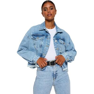 Trendyol Blazer – blå – vanlig, Ljusblå, XS Trendyol Blazer – blå – vanlig, Ljusblå, XS