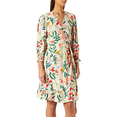 Part Two Dam Niniapw Dr klänning, blommande Dahlia målad blomma, Blommande dahlia målad blomma, 36 SE Part Two Dam Niniapw Dr klänning, blommande Dahlia målad blomma, Blommande dahlia målad blomma, 36 SE