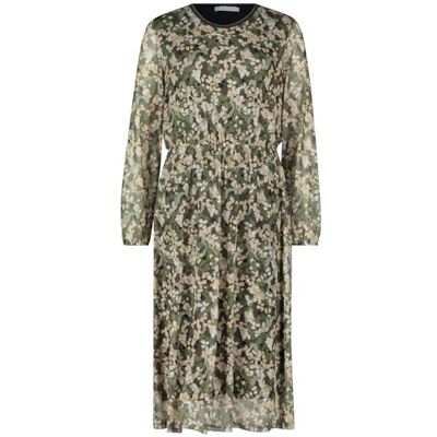 Betty & co. Betty & Co fritidsklänning för kvinnor med rund hals, Khaki/khaki, 40 Betty & co. Betty & Co fritidsklänning för kvinnor med rund hals, Khaki/khaki, 40