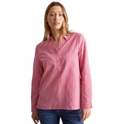 Cecil randig Oxford blus, Granita röd, M Cecil randig Oxford blus, Granita röd, M