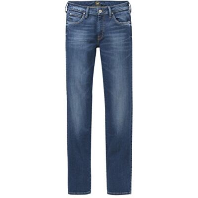 Lee dam Jeans Marion Straight Rinse, Blå (Night Sky), 30W / 31L Lee dam Jeans Marion Straight Rinse, Blå (Night Sky), 30W / 31L