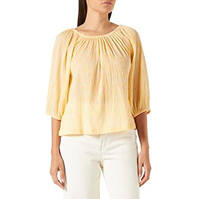 Part Two Dam Ingeborgpw Bl Blouse Relaxed Fit Blus, Amber Yellow Stripe, 38 Part Two Dam Ingeborgpw Bl Blouse Relaxed Fit Blus, Amber Yellow Stripe, 38