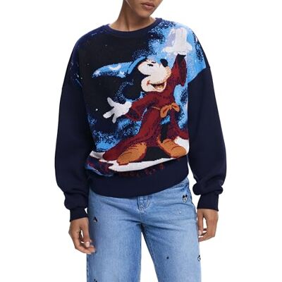 Desigual Sweat_Fantasy_Musse, 5000, marinblå, M, Blå, M Desigual Sweat_Fantasy_Musse, 5000, marinblå, M, Blå, M