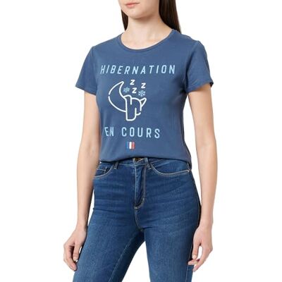 REPUBLIC OF CALIFORNIA T-shirt dam, Denim, XXL REPUBLIC OF CALIFORNIA T-shirt dam, Denim, XXL