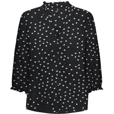 ONLY Onlnova Life Vis 3/4 Rina Top, svart, XL ONLY Onlnova Life Vis 3/4 Rina Top, svart, XL