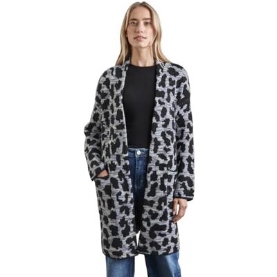 Street One dam A253898 lång Cardi_Leo Jacquard, Grå ljung, 44 Street One dam A253898 lång Cardi_Leo Jacquard, Grå ljung, 44