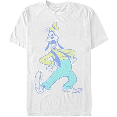 Disney Unisex Musse Classic-Goofy Neon Organic kortärmad T-shirt, Vit, XXL Disney Unisex Musse Classic-Goofy Neon Organic kortärmad T-shirt, Vit, XXL