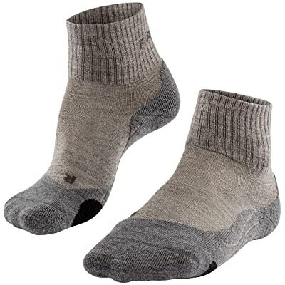 FALKE dam Vandringsstrumpor TK2 Explore Wool Short W Sso ull funktionsmaterial tjock anti-blåsor 1 par, Beige Kitt Mouline 4310, 37-38 FALKE dam Vandringsstrumpor TK2 Explore Wool Short W Sso ull funktionsmaterial tjock anti-blåsor 1 par, Beige Kitt Mouline 4310, 37-38