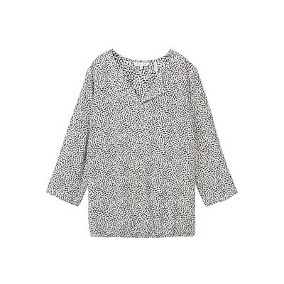 TOM TAILOR damblus, 35891 – ekologisk marin prickig design, 40 TOM TAILOR damblus, 35891 – ekologisk marin prickig design, 40
