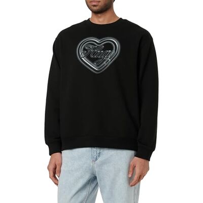 HUGO Sweatshirt för kvinnor, Svart 001, M HUGO Sweatshirt för kvinnor, Svart 001, M