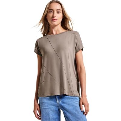 Street One Skjorta med fina linjer, Mörkt tumbled beige, 34 Street One Skjorta med fina linjer, Mörkt tumbled beige, 34