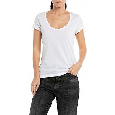 Replay dam tshirt, 001 vit, XS Replay dam tshirt, 001 vit, XS