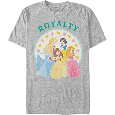 Disney Unisex Chibi Princess Royalty ekologisk kortärmad t-shirt, melange grå, XXL, Melange grå, XXL Disney Unisex Chibi Princess Royalty ekologisk kortärmad t-shirt, melange grå, XXL, Melange grå, XXL