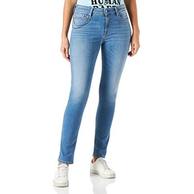 Replay Damer Luzien Rose etikett jeans, 010 ljusblå, 24W x 28L Replay Damer Luzien Rose etikett jeans, 010 ljusblå, 24W x 28L