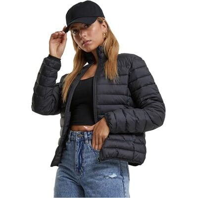 Urban Classics Ladies Ultra Light Pufferjacka, svart, M Urban Classics Ladies Ultra Light Pufferjacka, svart, M